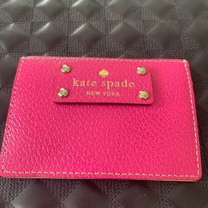 Kate Spade pink card holder